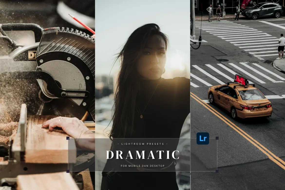 5个戏剧性电影感Lightroom预设包人像街拍摄影后期调色滤镜