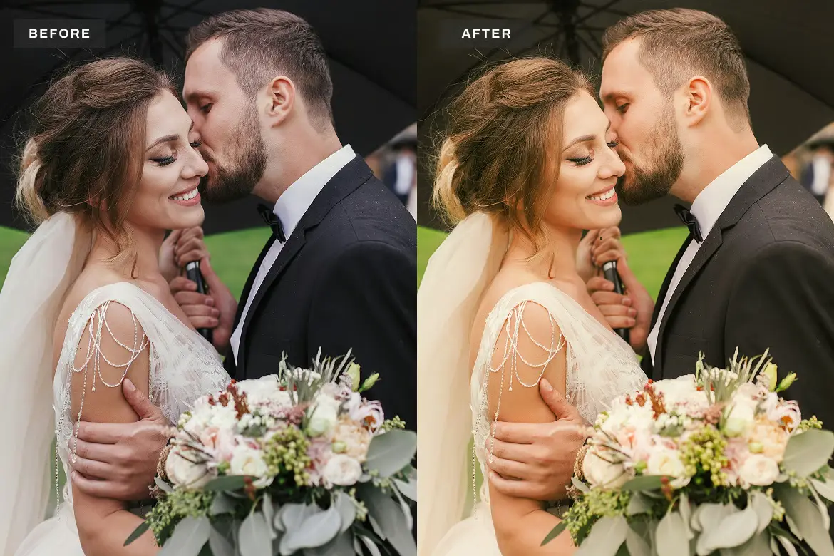 婚礼摄影Lightroom预设包浪漫优雅人像情侣后期调色滤镜