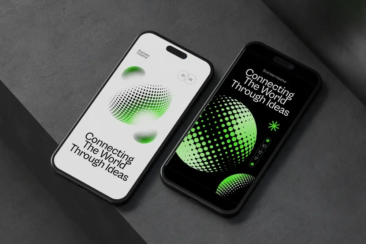 黑色半调球体视觉素材矢量图AI/EPS/PNG现代海报品牌设计纹理