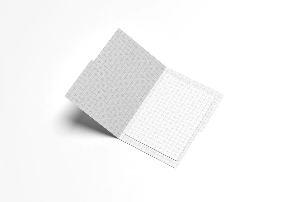 4套A4文件夹展示样机PSD模版企业品牌办公文具提案设计素材