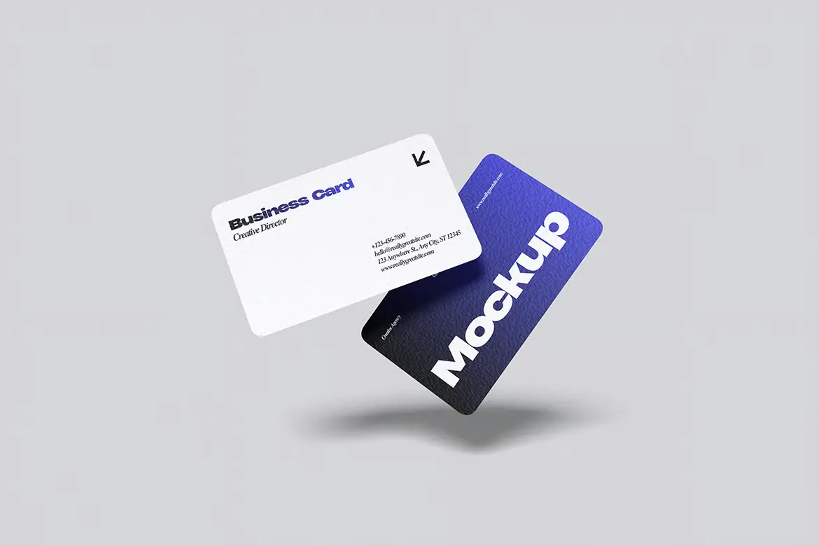 名片模型PSD源文件 Business Card Mockup