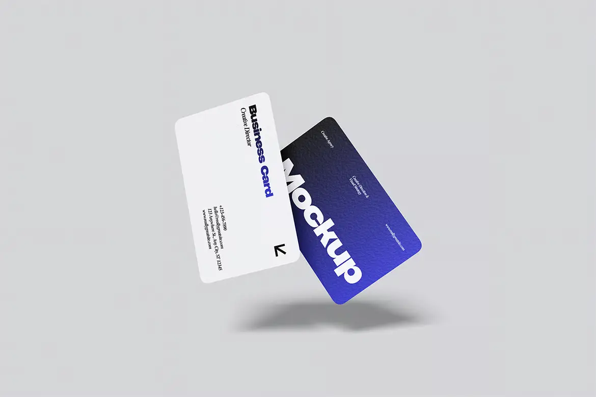 名片模型PSD源文件 Business Card Mockup