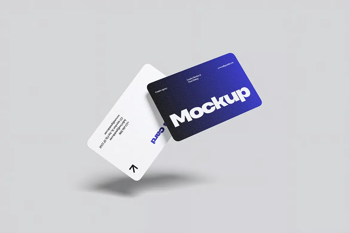 名片模型PSD源文件 Business Card Mockup