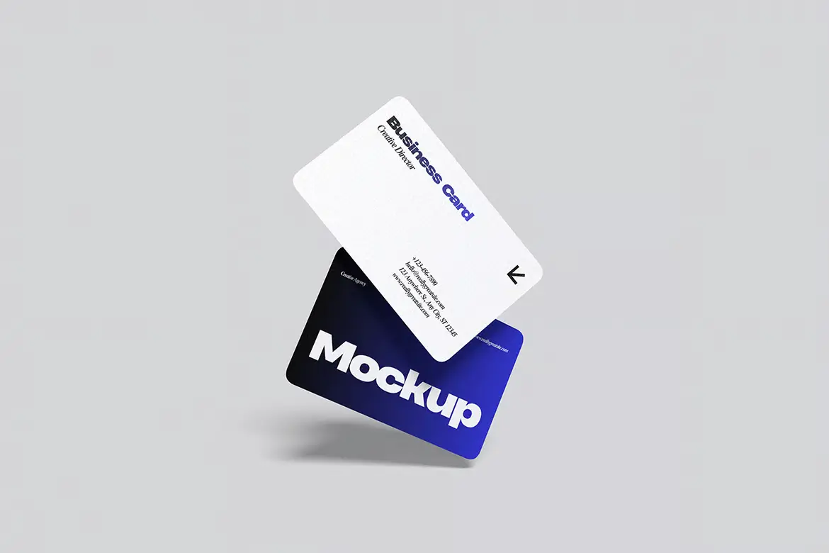 名片模型PSD源文件 Business Card Mockup