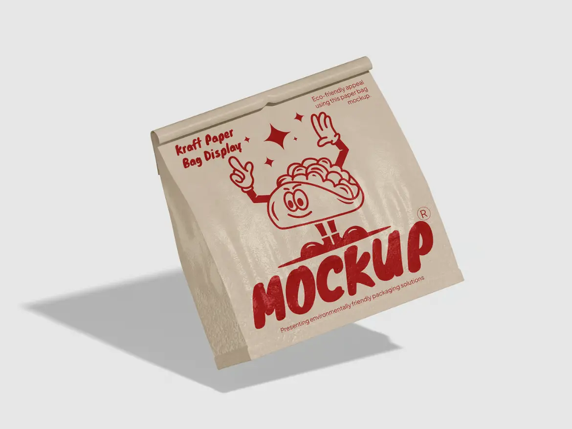 纸袋模型PSD源文件 Paper Bag Mockup