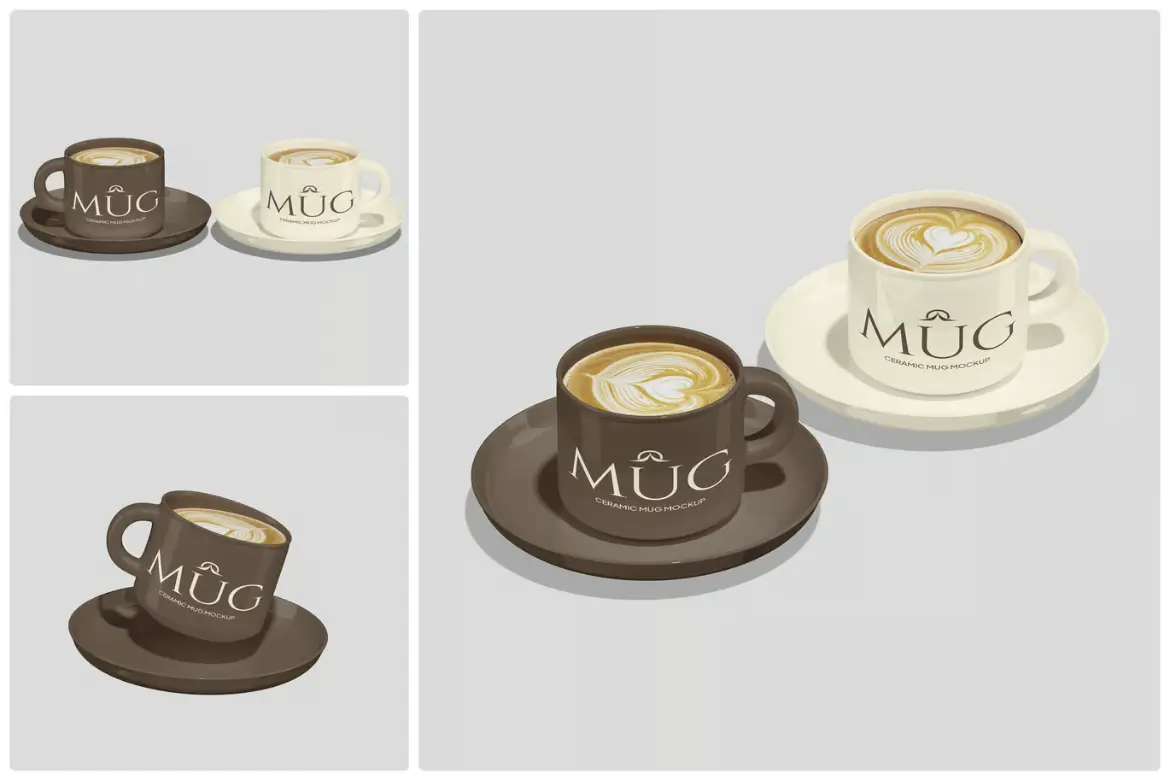 陶瓷杯模型PSD源文件 Ceramic Mug Mockup