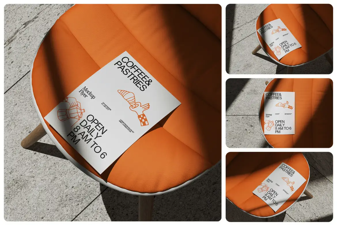 传单模型PSD源文件 Flyer Mockup