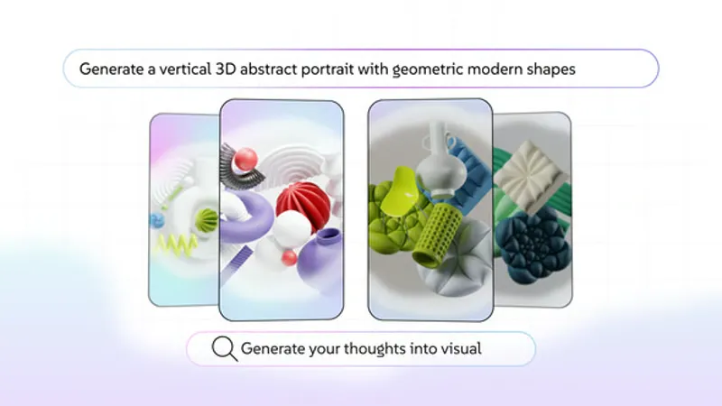 人工智能图像生成轮播画廊AE模板 AI Generated Image Carousel Gallery