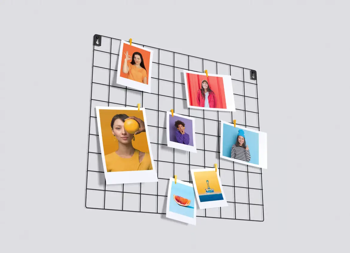 宝丽来相框模型PSD源文件 Polaroid Mockup