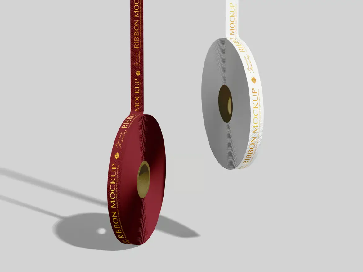 丝带模型PSD源文件 Ribbon Mockup