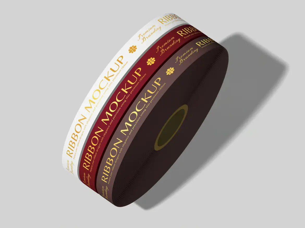 丝带模型PSD源文件 Ribbon Mockup