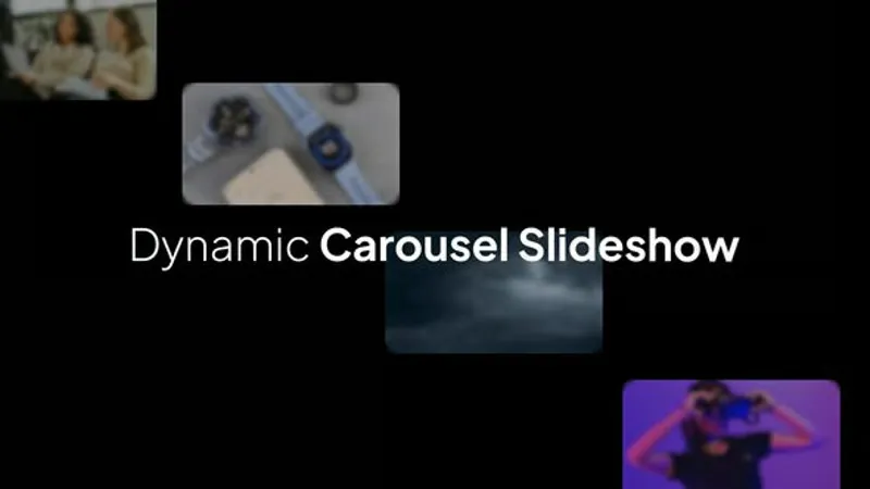 动态3D媒体轮播照片视频旋转展示AE模板 Dynamic 3D Media Carousel
