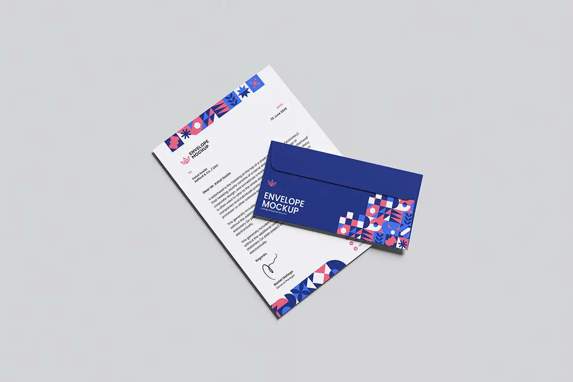 信封模型PSD源文件 Envelope Mockup