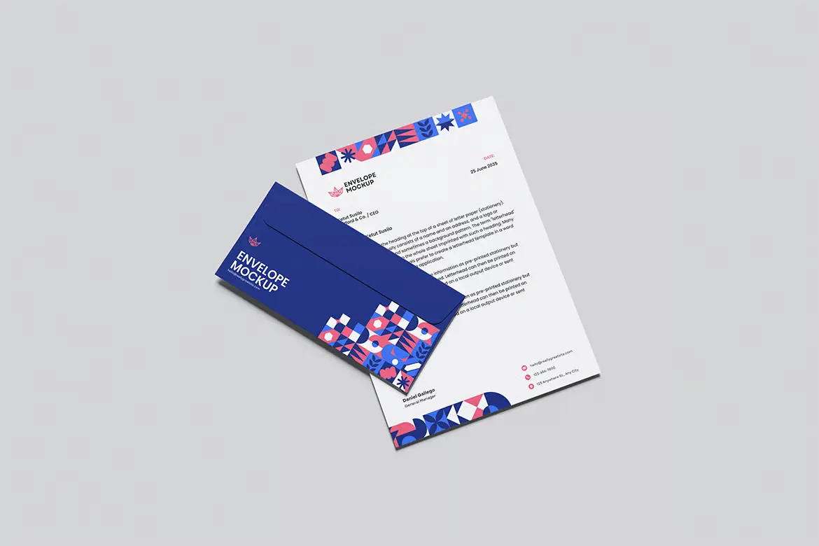 信封模型PSD源文件 Envelope Mockup