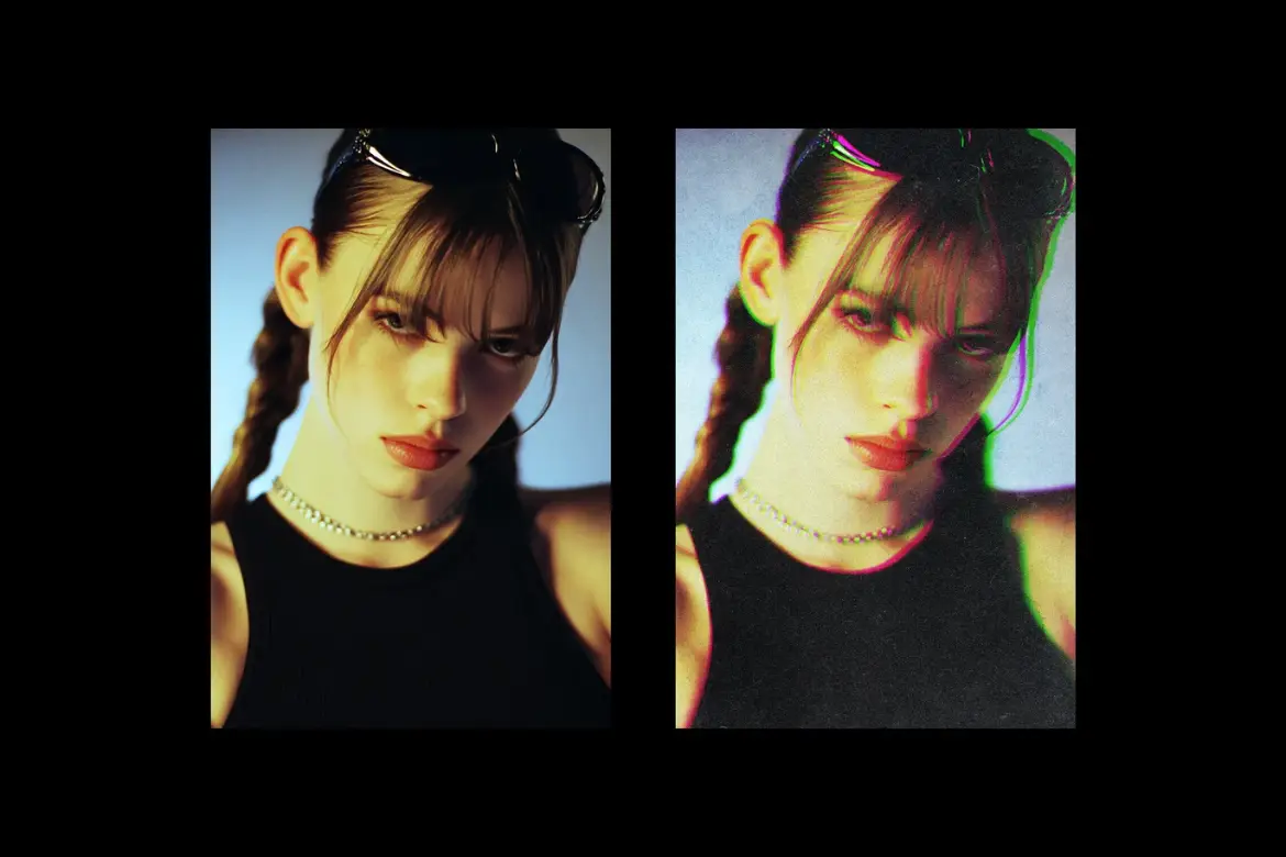 劣质印刷照片特效PSD模板 Bad Print Photo Effect