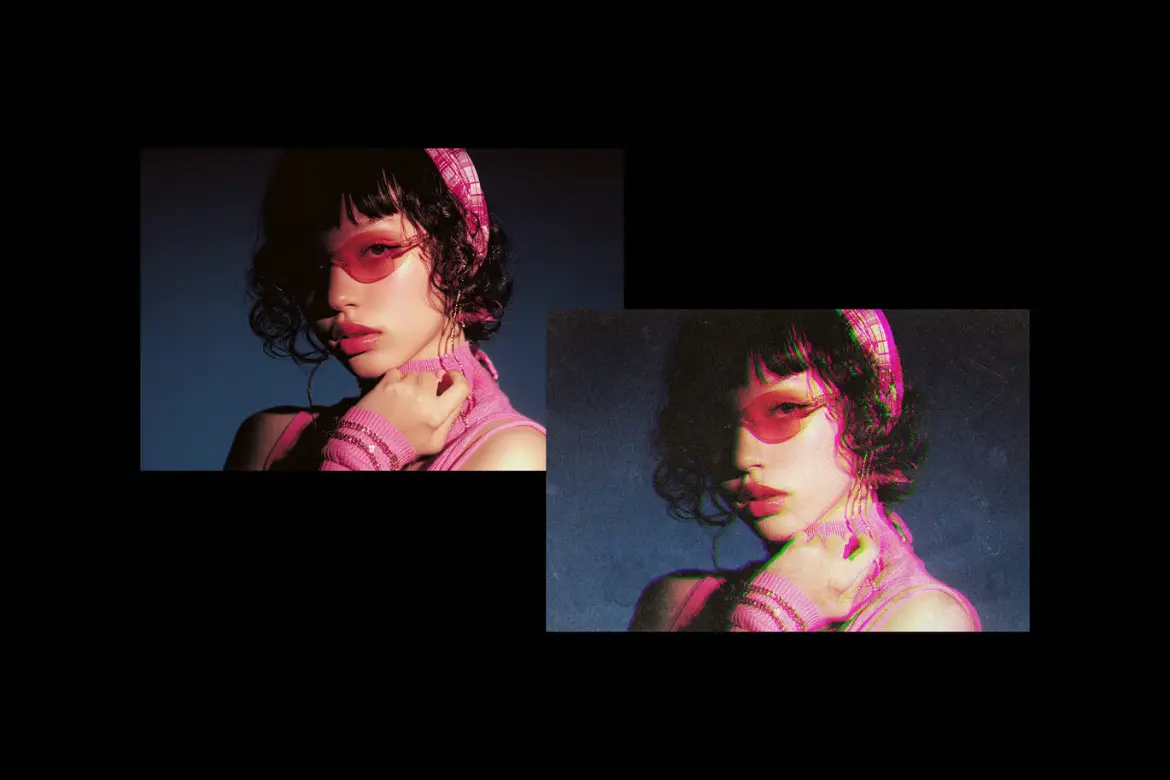 劣质印刷照片特效PSD模板 Bad Print Photo Effect