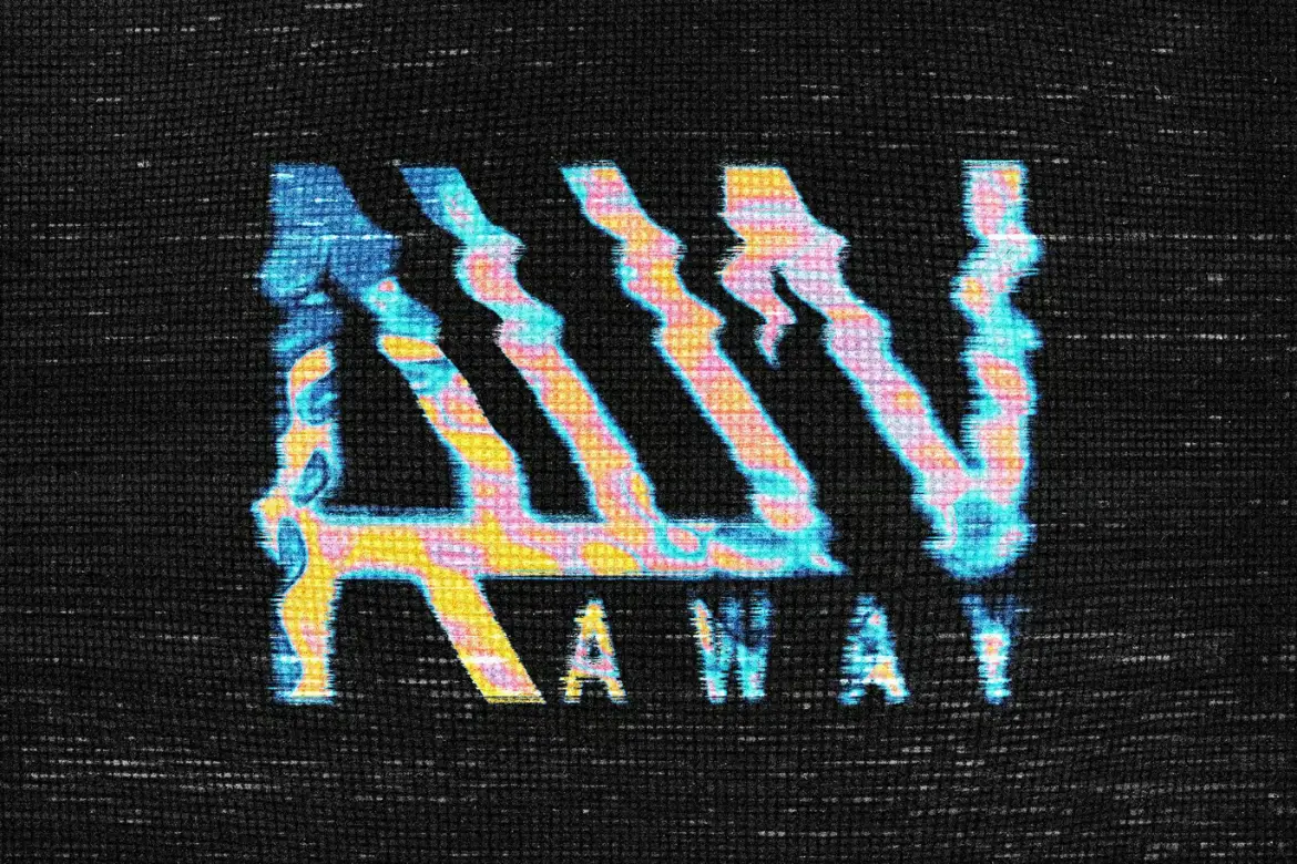 红外热感故障文字特效PSD模板 Infrared Glitch Text Effect