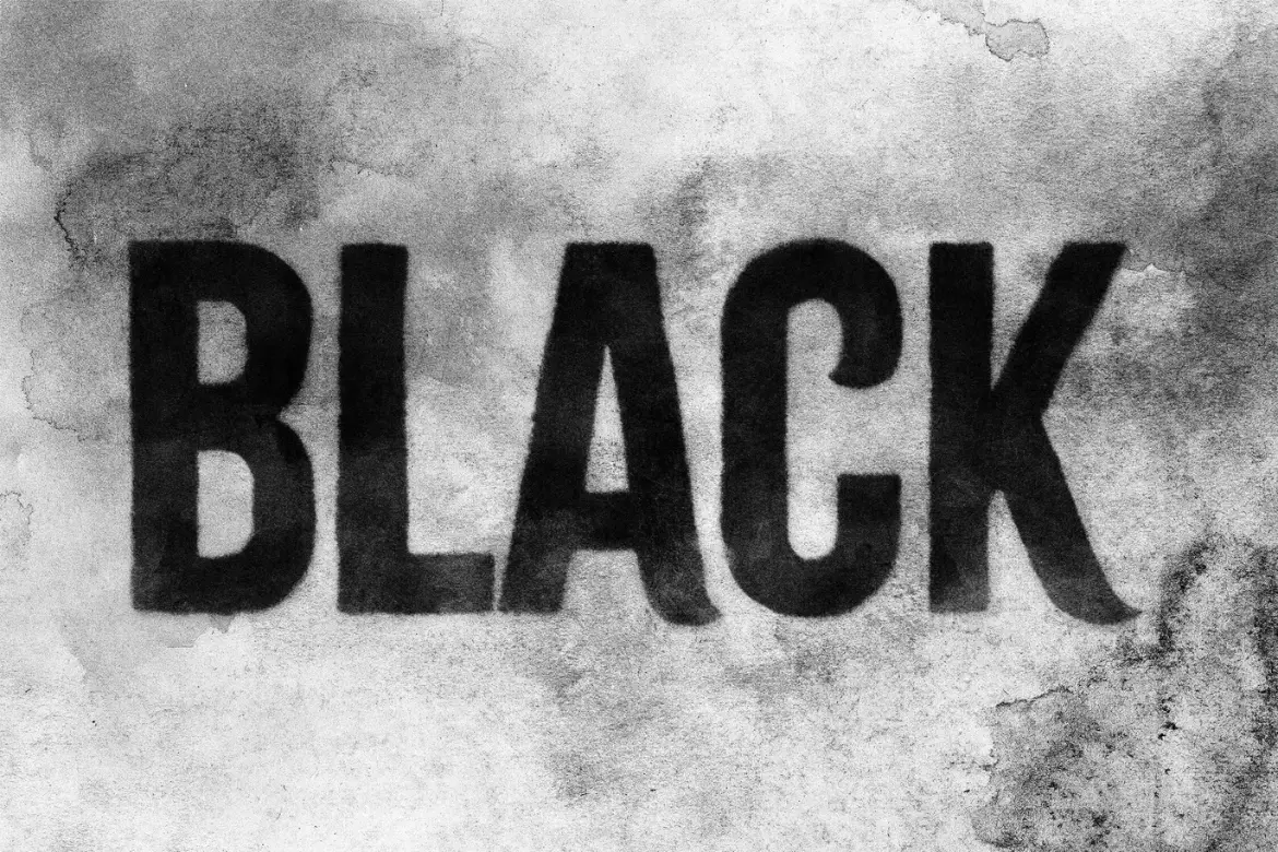 水彩晕染文字特效PSD模板 Watercolor Painted Text Effect