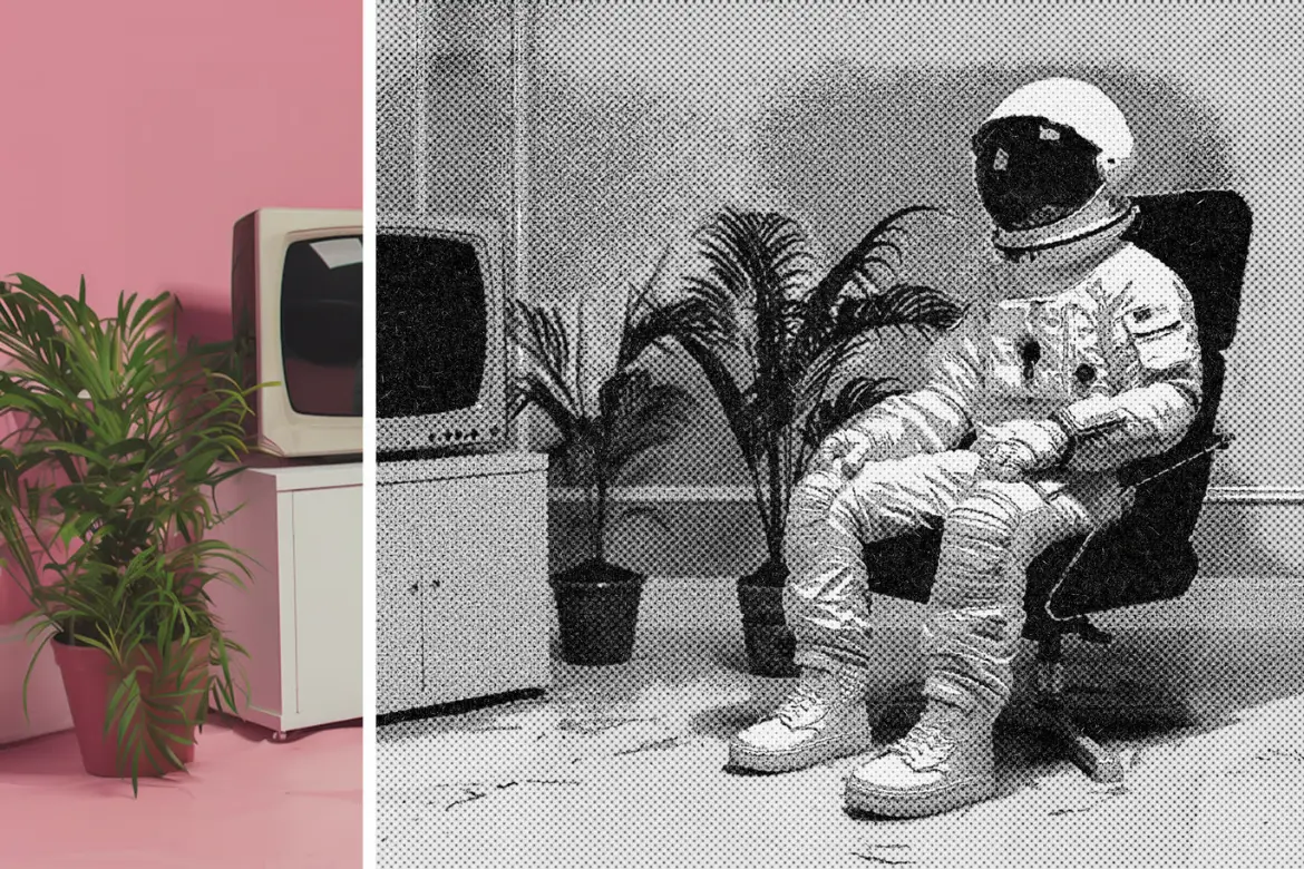 复古明信片照片特效PSD模板 Vintage Postcard Effect