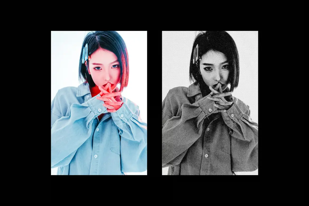 复古明信片照片特效PSD模板 Vintage Postcard Effect