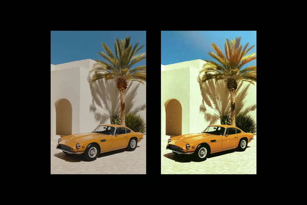 电影感胶片照片特效PSD模板 Cinematic Shoot Photo Effect