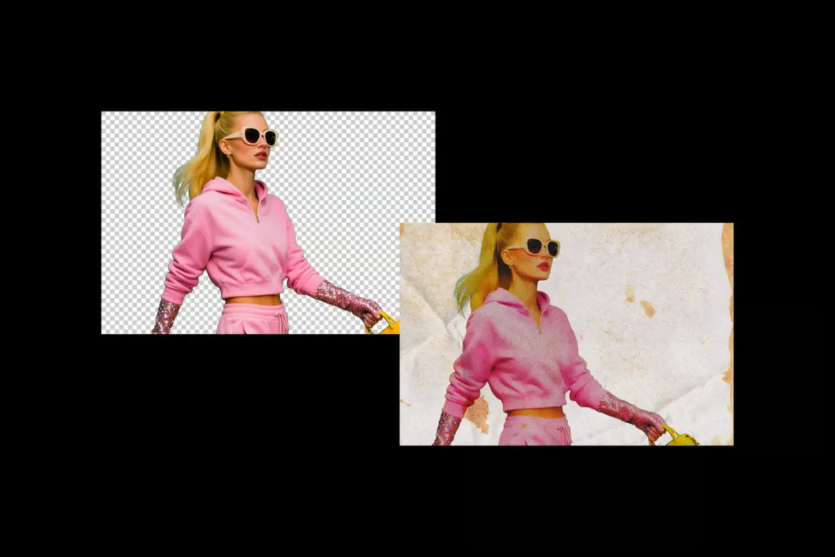 复古杂志印刷照片特效PSD模板 Vintage Magazine Photo Effect