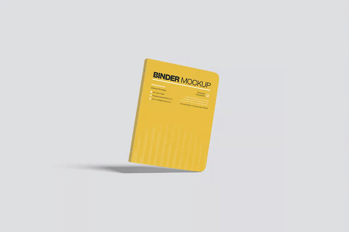 高品质活页夹样机PSD模板 High Quality Binder Mockup