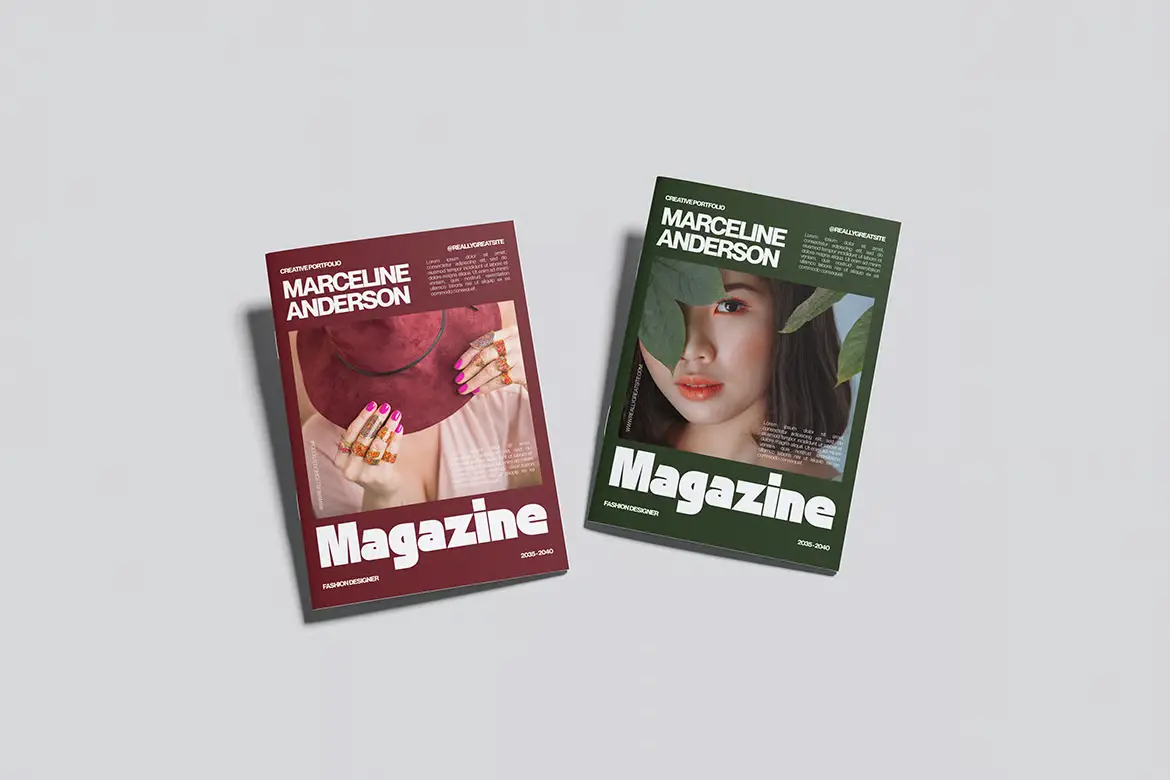 高品质杂志样机PSD模板 High Quality Magazine Mockup