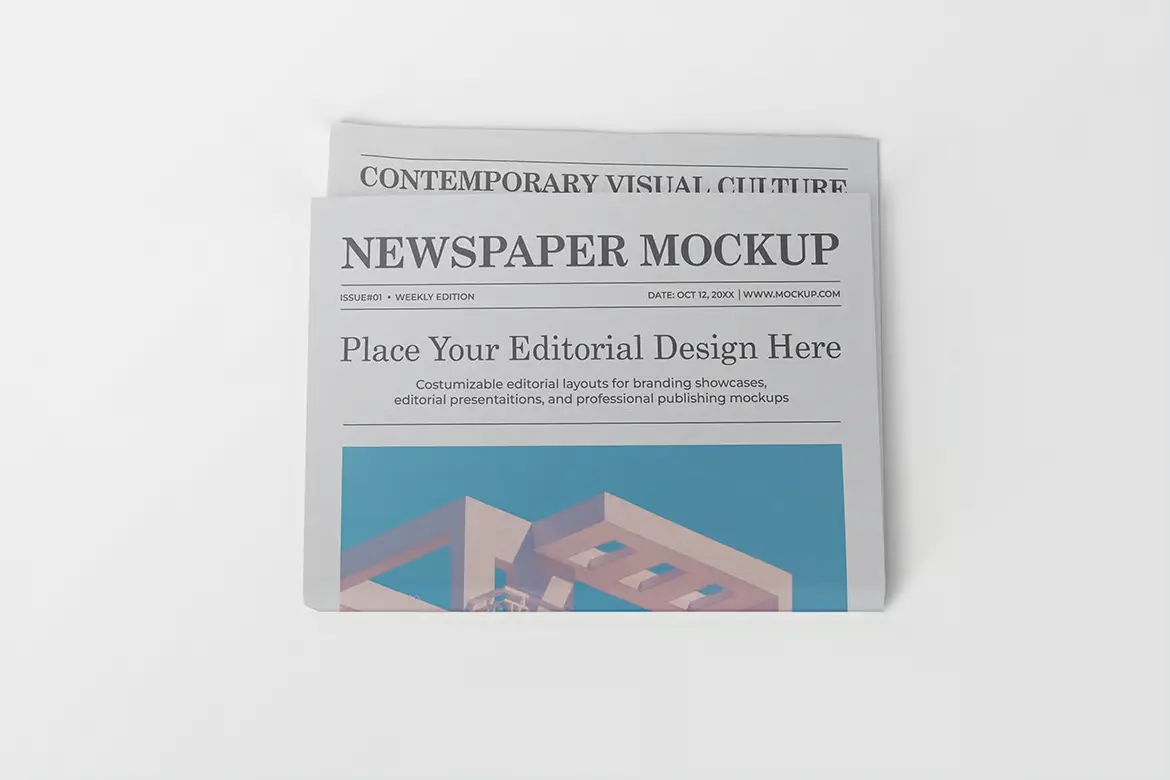 报纸样机PSD模板 Newspaper Mockup #03