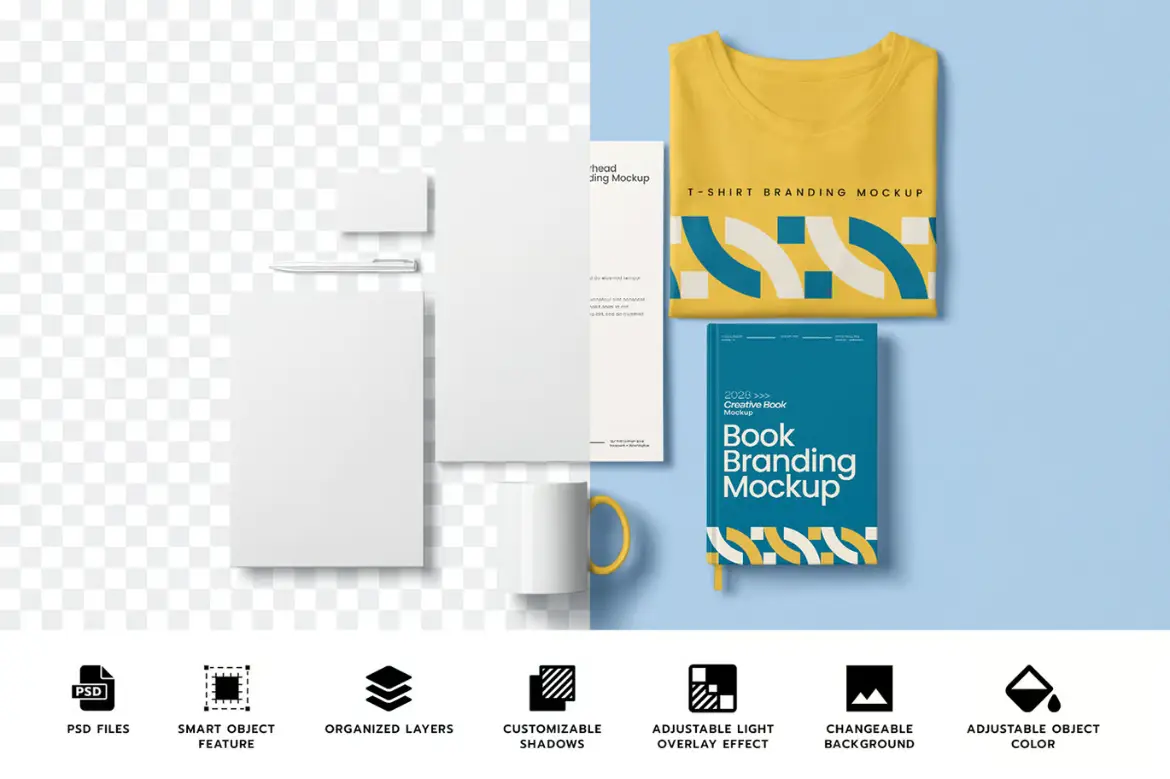 品牌识别样机PSD模板 Branding Mockup