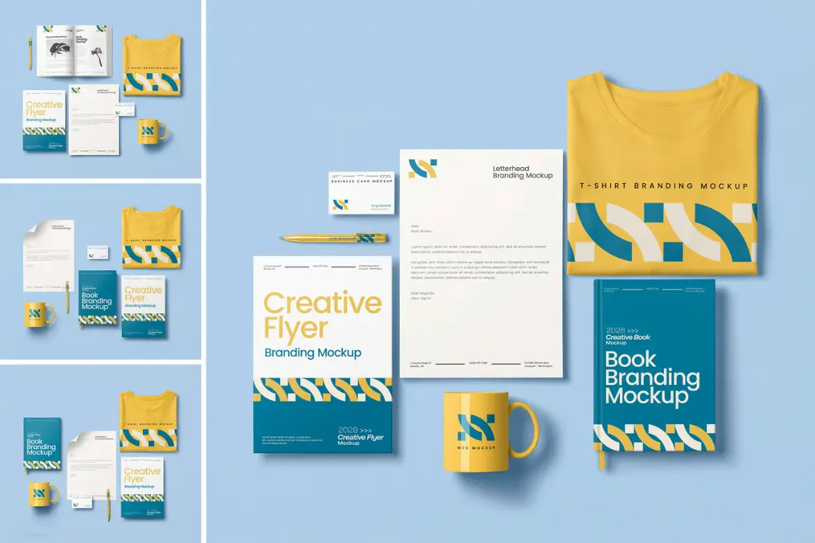 品牌识别样机PSD模板 Branding Mockup