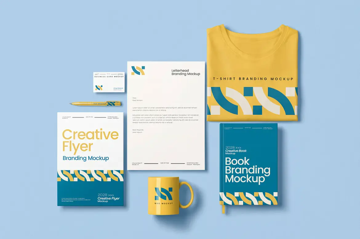 品牌识别样机PSD模板 Branding Mockup