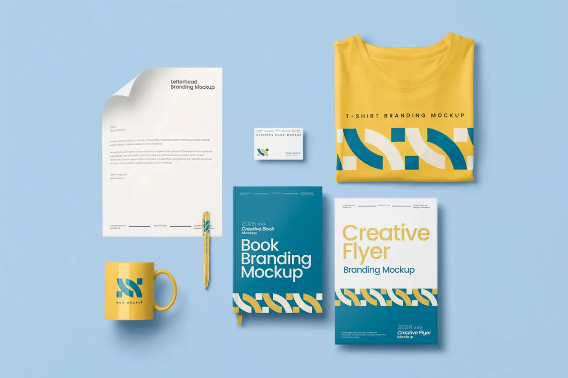 品牌识别样机PSD模板 Branding Mockup