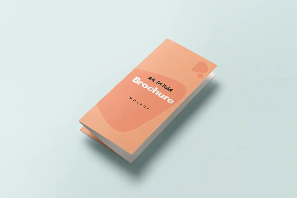 三折页宣传册样机PSD模板 Tri Fold Brochure Mockups