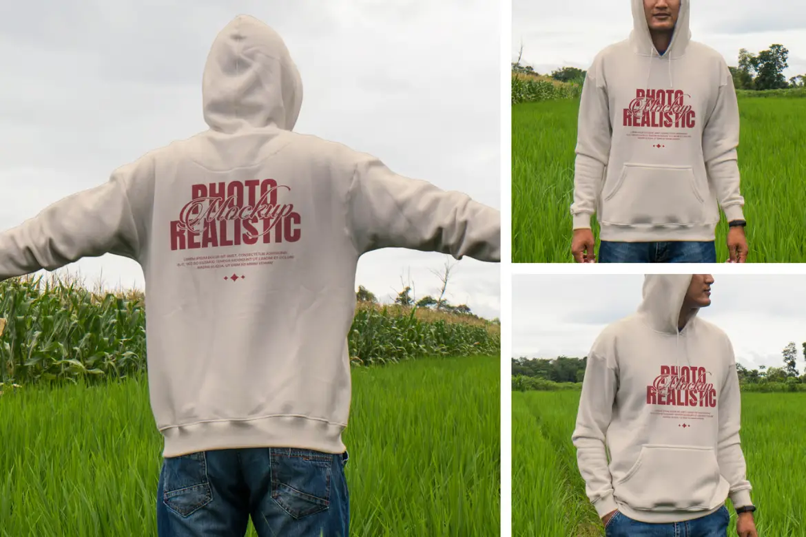 连帽衫样机PSD模板 Hoodie Mockup