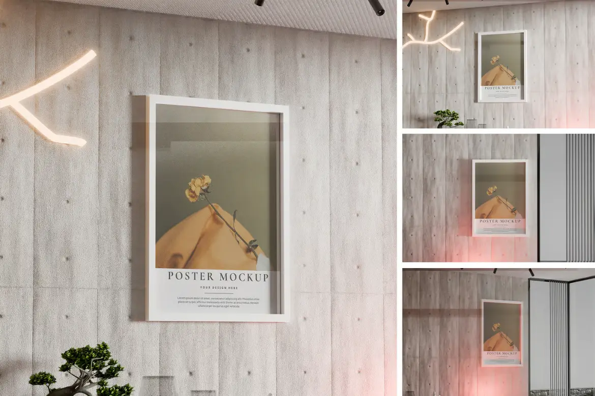 海报样机PSD模板 Poster Mockup