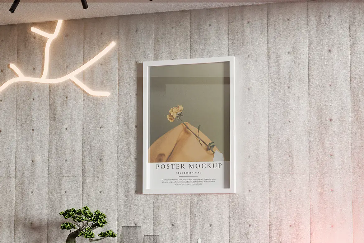 海报样机PSD模板 Poster Mockup