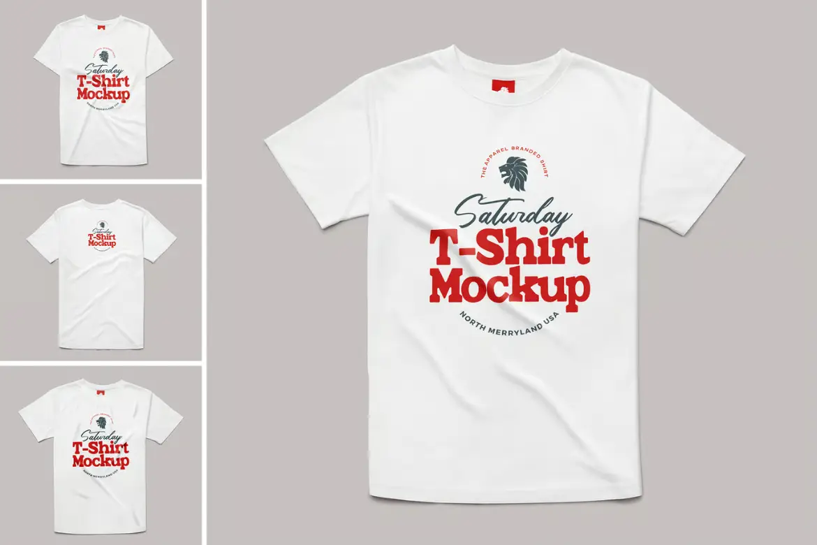 T恤样机PSD模板 T-Shirt Mockup