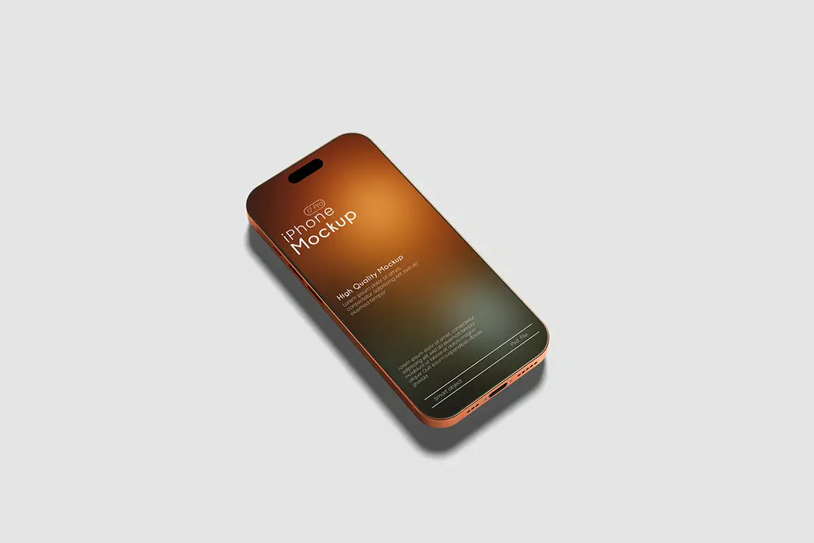 iPhone 17 Pro Max 样机PSD模板 iPhone 17 Pro Max