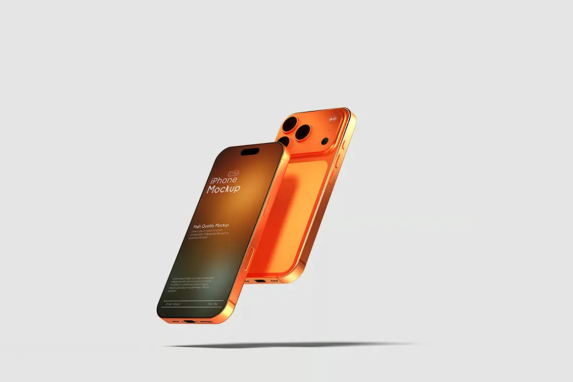 iPhone 17 Pro Max 样机PSD模板 iPhone 17 Pro Max