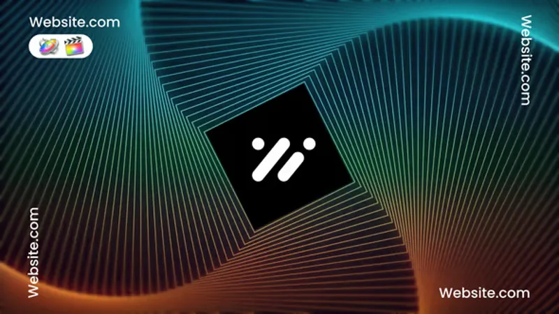 动态科技能量爆发Logo展示动画模板 Modern Logo Reveal with Dynamic Tech Energy Burst