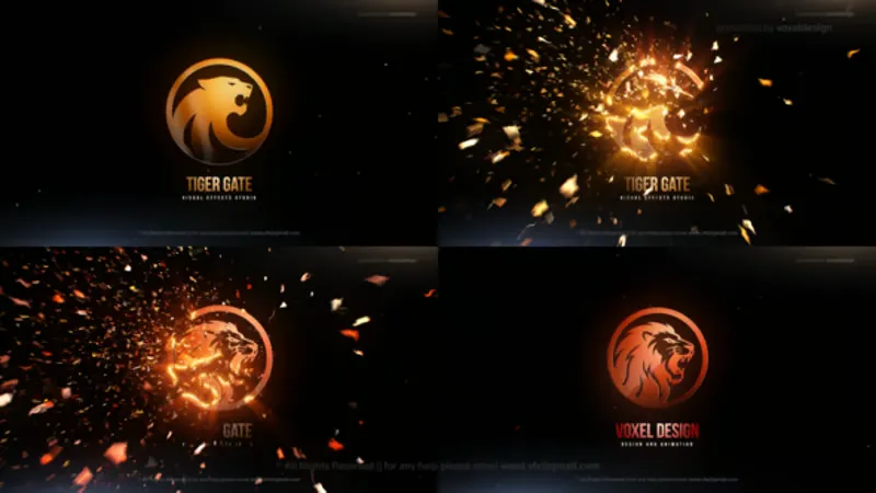 电影级尘埃粒子Logo展示AE模板 Powerful Cinematic Dust Particle Logo Reveal