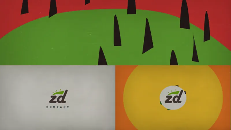 有机形状纹理动画Logo展示AE模板 Organic Shape Logo Reveal with Textured Animation