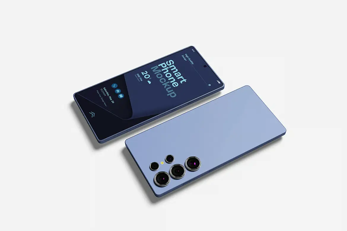 智能手机样机PSD模板 Smartphone Mockup Set for App and UI Presentation