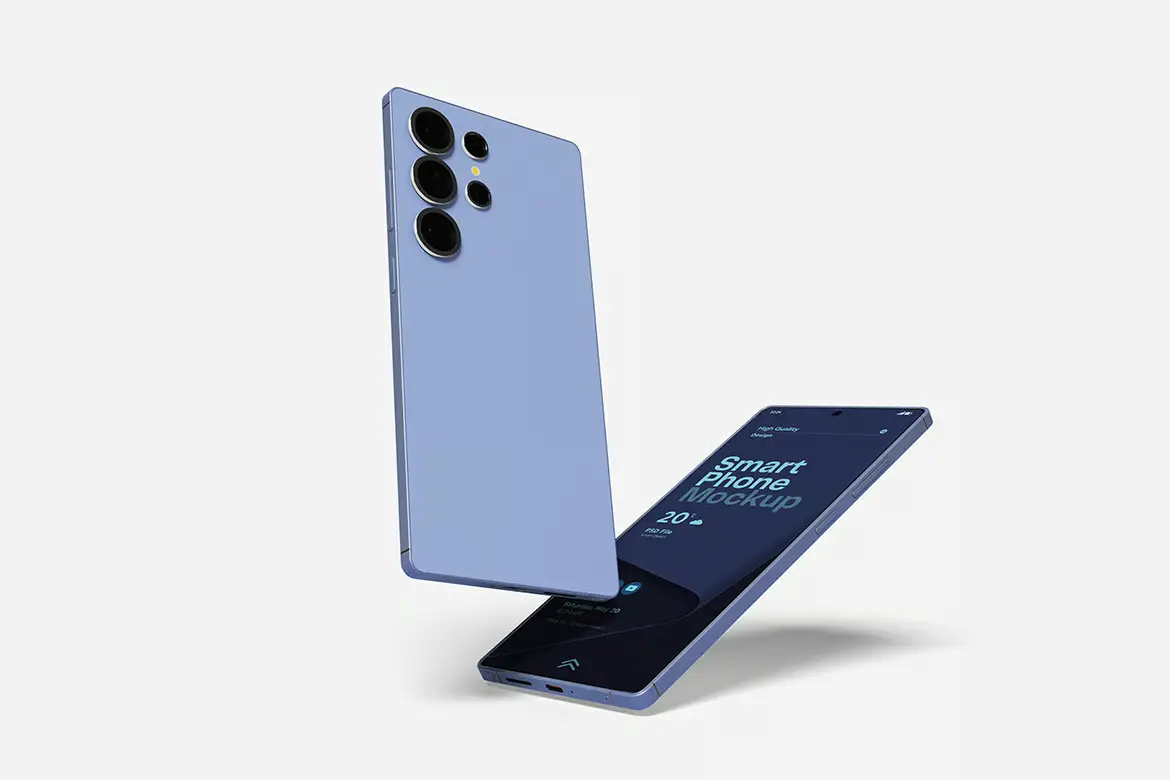 智能手机样机PSD模板 Smartphone Mockup Set for App and UI Presentation