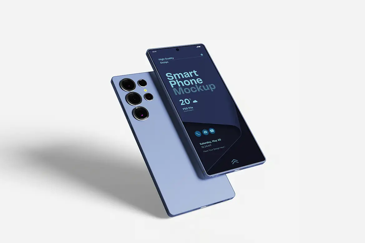 智能手机样机PSD模板 Smartphone Mockup Set for App and UI Presentation