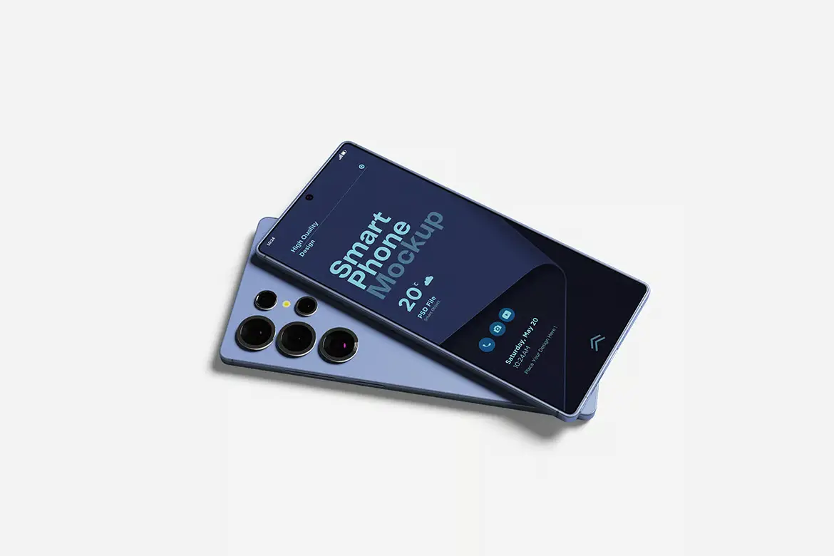 智能手机样机PSD模板 Smartphone Mockup Set for App and UI Presentation