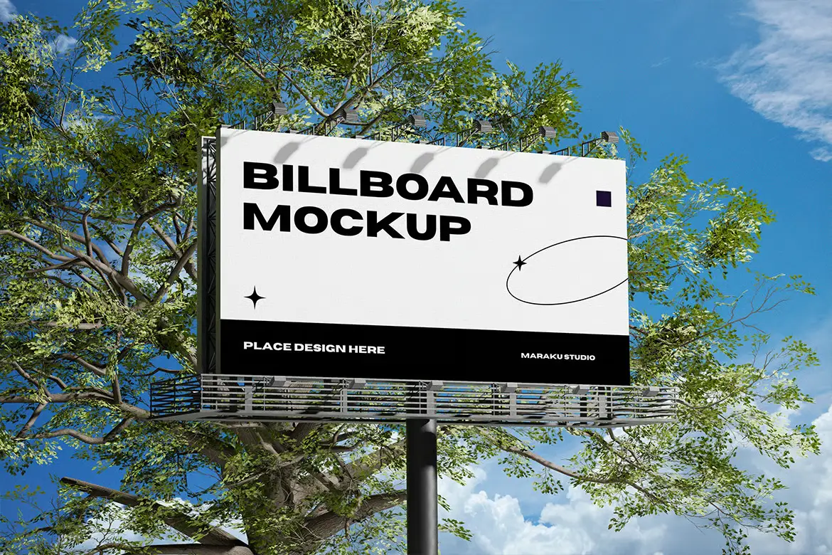 广告牌样机PSD模板 Billboard Mockup
