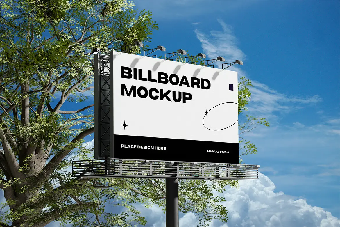 广告牌样机PSD模板 Billboard Mockup