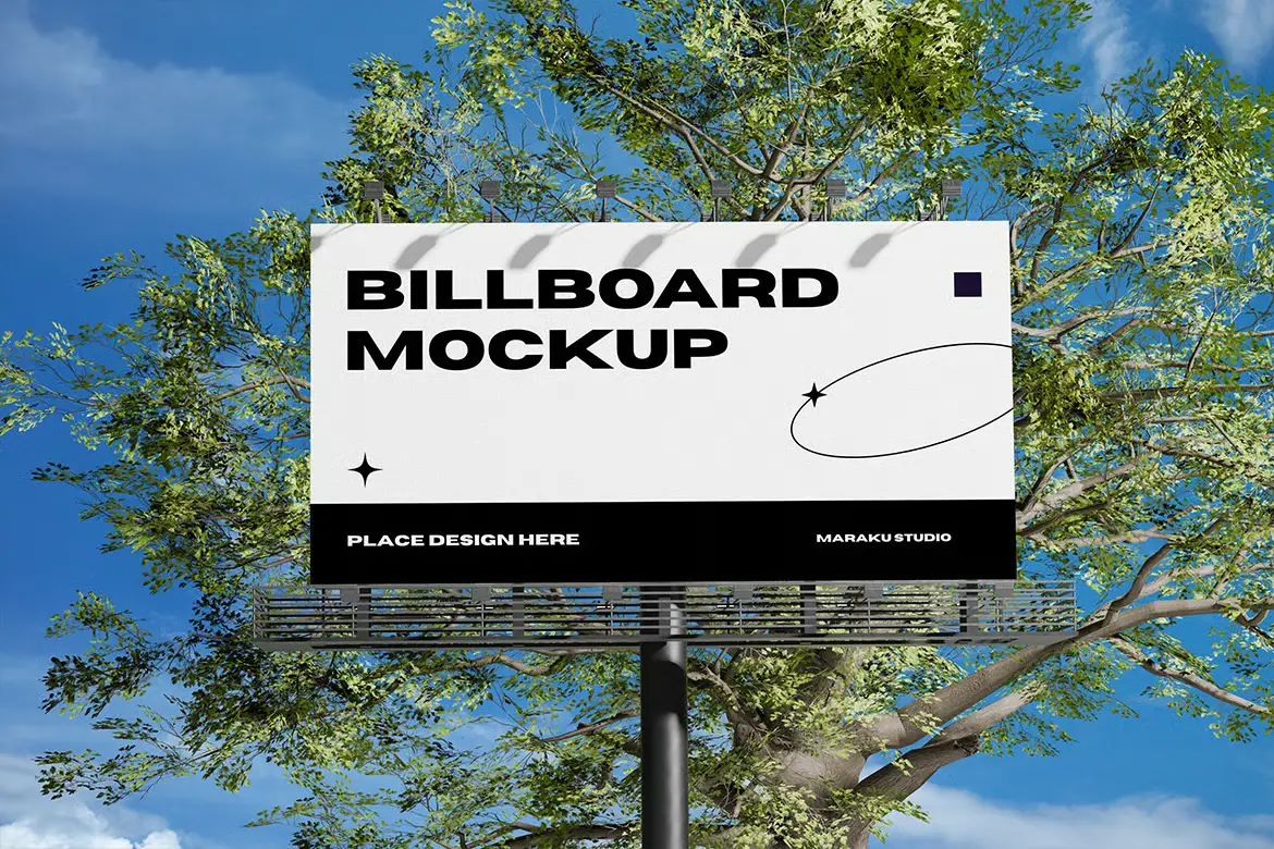 广告牌样机PSD模板 Billboard Mockup